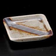 山万 ネズミ志野　正角小皿  33331-269 1個（ご注文単位1個）【直送品】