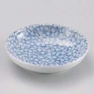 山万 青小花　3.2深皿  34013-029 1個（ご注文単位1個）【直送品】