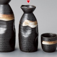 山万 黒吹白刷毛　1号徳利  36359-319 1個（ご注文単位1個）【直送品】