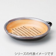 山万 天目錆オロシ皿　特大  38022-309 1個（ご注文単位1個）【直送品】