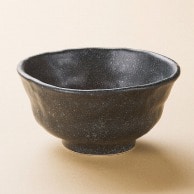 山万 黒銀手造風中鉢  40503-029 1個（ご注文単位1個）【直送品】