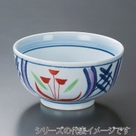 山万 赤絵　間取花多用丼　大  41513-149 1個（ご注文単位1個）【直送品】