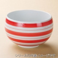 山万 有田焼　ライン　赤　丼  41711-739 1個（ご注文単位1個）【直送品】