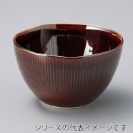 山万 うるしブラウン　13.5cmゆらぎ碗  41905-449 1個（ご注文単位1個）【直送品】