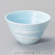 山万 水色しぶきリップル碗　大  41913-029 1個（ご注文単位1個）【直送品】