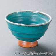 山万 トルコブルー　3.5寸高浜丼  42216-269 1個（ご注文単位1個）【直送品】