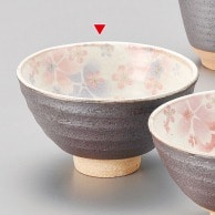 山万 粉引　舞桜飯碗　紫  43647-279 1個（ご注文単位1個）【直送品】