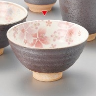 山万 粉引　舞桜飯碗　ピンク  43648-279 1個（ご注文単位1個）【直送品】