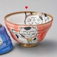 山万 粉引　ねこ赤茶碗  44122-199 1個（ご注文単位1個）【直送品】