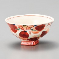 山万 赤絵　木の葉浜四角茶碗  44702-149 1個（ご注文単位1個）【直送品】