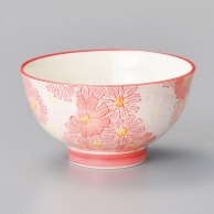 山万 華々　赤　高台茶碗  44804-319 1個（ご注文単位1個）【直送品】