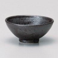 山万 黒油　滴　中平茶碗  44916-269 1個（ご注文単位1個）【直送品】