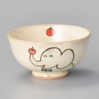 山万 粉引　ぞう子供茶碗  44926-519 1個（ご注文単位1個）【直送品】