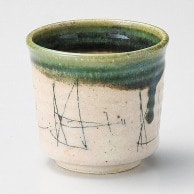 山万 織部　線刻煎茶  46904-519 1個（ご注文単位1個）【直送品】