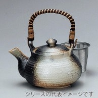 山万 萬古焼　備前風　4号土瓶　カゴ網付  47620-659 1個（ご注文単位1個）【直送品】