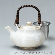 山万 萬古焼　白釉　4号土瓶　カゴ網付  47622-659 1個（ご注文単位1個）【直送品】