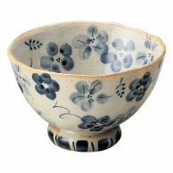 山万 藍の花　かるかる　飯碗大　青  50007-579 1個（ご注文単位1個）【直送品】