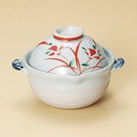 山万 赤花両手鍋  56202-339 1個（ご注文単位1個）【直送品】