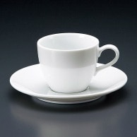 山万 白磁　セリカコーヒー碗皿  71448-409 1個（ご注文単位1個）【直送品】