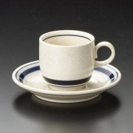 山万 インディゴライン　コーヒー碗皿  71939-409 1個（ご注文単位1個）【直送品】