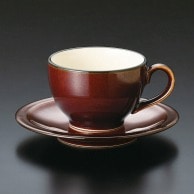 山万 Black　Rust　チャコール　コーヒー碗皿  71981-279 1個（ご注文単位1個）【直送品】