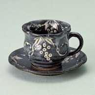 山万 鼠志野　葡萄コーヒー碗皿  72206-519 1個（ご注文単位1個）【直送品】