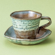 山万 グリンうのふ　さざ波コーヒー碗皿  72463-319 1個（ご注文単位1個）【直送品】