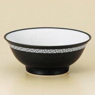 山万 黒海モザイク　6.8反高台丼  77718-029 1個（ご注文単位1個）【直送品】