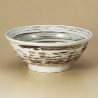 山万 刷毛目粉引　石目　6.8丼  78019-189 1個（ご注文単位1個）【直送品】