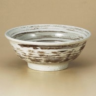 山万 刷毛目粉引　石目　6.3丼  78020-189 1個（ご注文単位1個）【直送品】