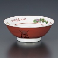 山万 赤巻三ツ竜　6.8反高台丼  78124-189 1個（ご注文単位1個）【直送品】