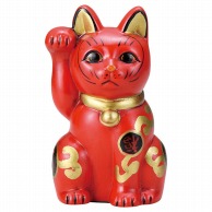 山万 古色吉祥維新猫　赤  87211-579 1個（ご注文単位1個）【直送品】