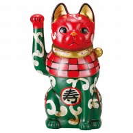 山万 カブキ猫福字唐草　中　右  87214-579 1個（ご注文単位1個）【直送品】