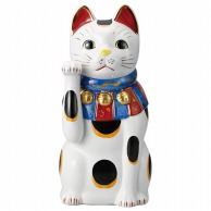 山万 赤絵ブチ猫　大　右  87321-579 1個（ご注文単位1個）【直送品】