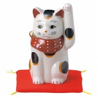 山万 赤絵4寸手長猫　布団付右  87327-579 1個（ご注文単位1個）【直送品】