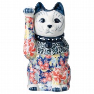 山万 友禅磁器招き猫　小　右  87332-579 1個（ご注文単位1個）【直送品】