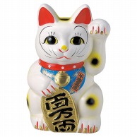 山万 白8寸招き猫　左  87418-579 1個（ご注文単位1個）【直送品】