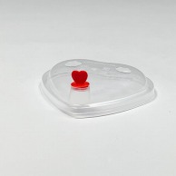 BMターゲット ハードPPカップ用ハートキャップ ハート専用　透明 TP-HEART-LID-CLEAR 50個/束（ご注文単位20束）【直送品】