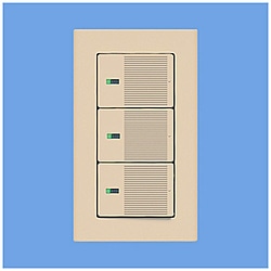 パナソニック コスモシリーズワイド21 埋込トリプルスイッチハンドル［表示付・ネームなし］ WT3023F ベージュ WT3023F 1個（ご注文単位1個）【直送品】