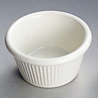 ジェスナーラメキン　ストライプ（メラミン） 0382A　ボーン　2oz  1個（ご注文単位1個）【直送品】