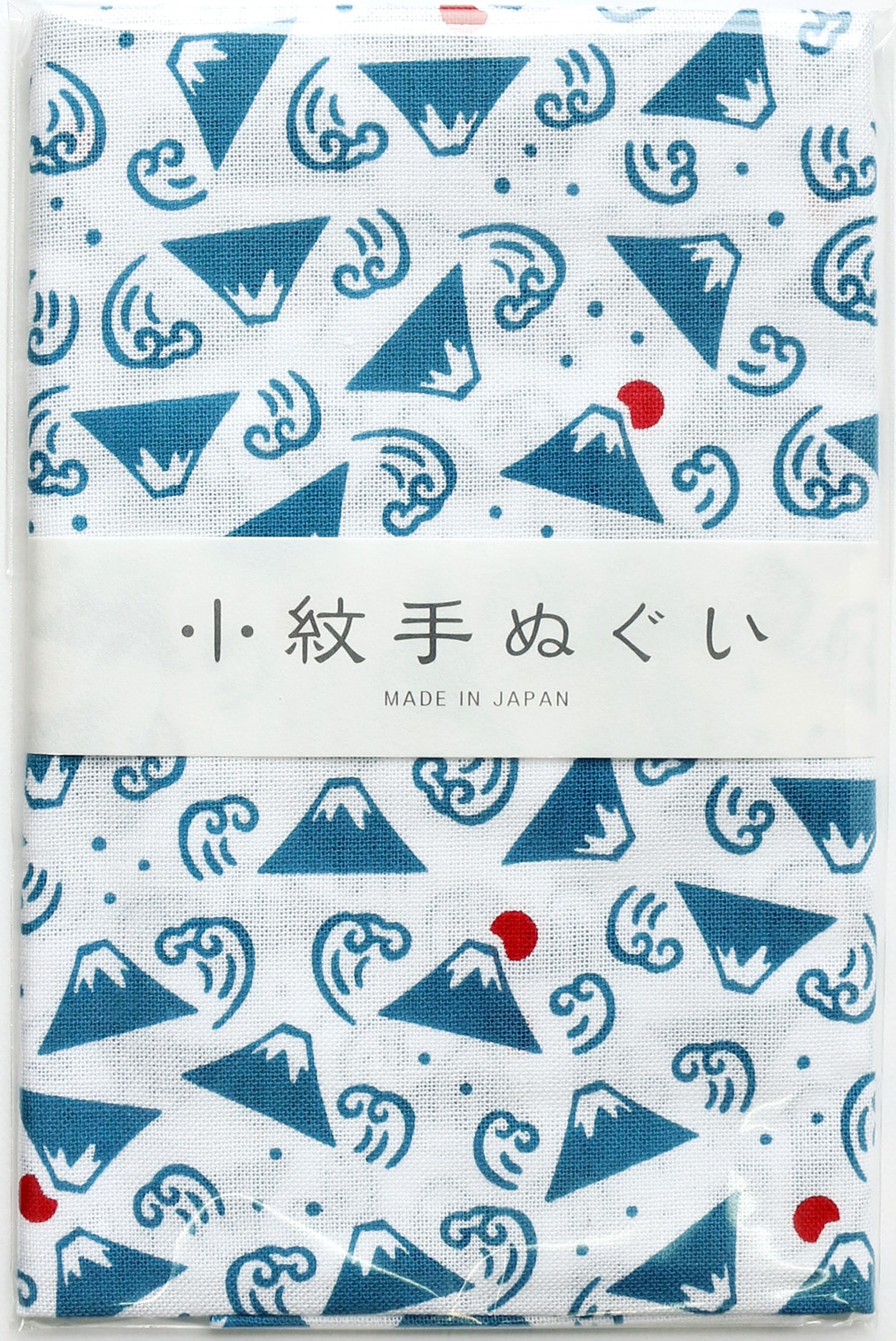 日本紐釦貿易 小絞手ぬぐい 富士山 33×90cm 白 MYM33478 （ご注文単位1個）【直送品】