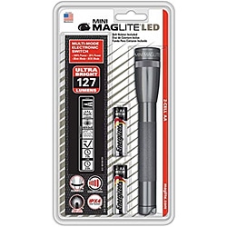 MAGLITE ペンライト ミニマグライト 2nd LED Gray SP2209HY ［LED /単3乾電池×2］ SP2209HYG 1個（ご注文単位1個）【直送品】