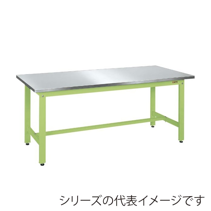 サカエ 軽量作業台　KKタイプ カブセ天板　ステンレス／ダークグレー KK-70HCSU4 1台（ご注文単位1台）【直送品】