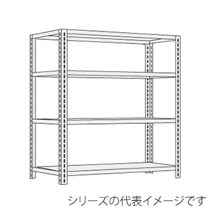 サカエ ショップラック　4段 間口1200mm　パールホワイト SHR-1114P 1台（ご注文単位1台）【直送品】