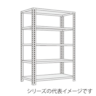 サカエ ショップラック　5段 間口1500mm　パールホワイト SHR-2115P 1台（ご注文単位1台）【直送品】