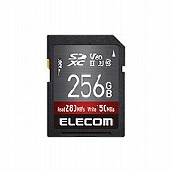 エレコム SDカード SDXC 256GB Class10 UHS-II U3 V60 最大転送速度280MB/s 防水 IPX7準拠 4K動画に最適 データ復旧サービス付 SD カード   MF-FS256GU23V6R ［256GB］ MFFS256GU23V6R 1個（ご注文単位1個）【直送品】