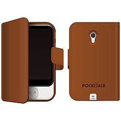 ソースネクスト POCKETALK ポケトーク S 専用手帳型ケース PTS-NBR ブラウン PTSNBR 1個（ご注文単位1個）【直送品】