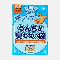 クリロン化成 うんちが臭わない袋　BOS ペット用　SS　100枚入  1袋（ご注文単位30袋）【直送品】