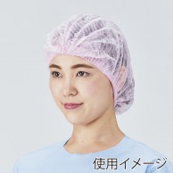 メディテックジャパン モブキャップ フリーサイズ CAP-001P　ピンク 100枚/袋（ご注文単位10袋）【直送品】