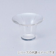 若泉漆器 朝顔珍味入れ　透明 大 M-4-54 1個（ご注文単位1個）【直送品】